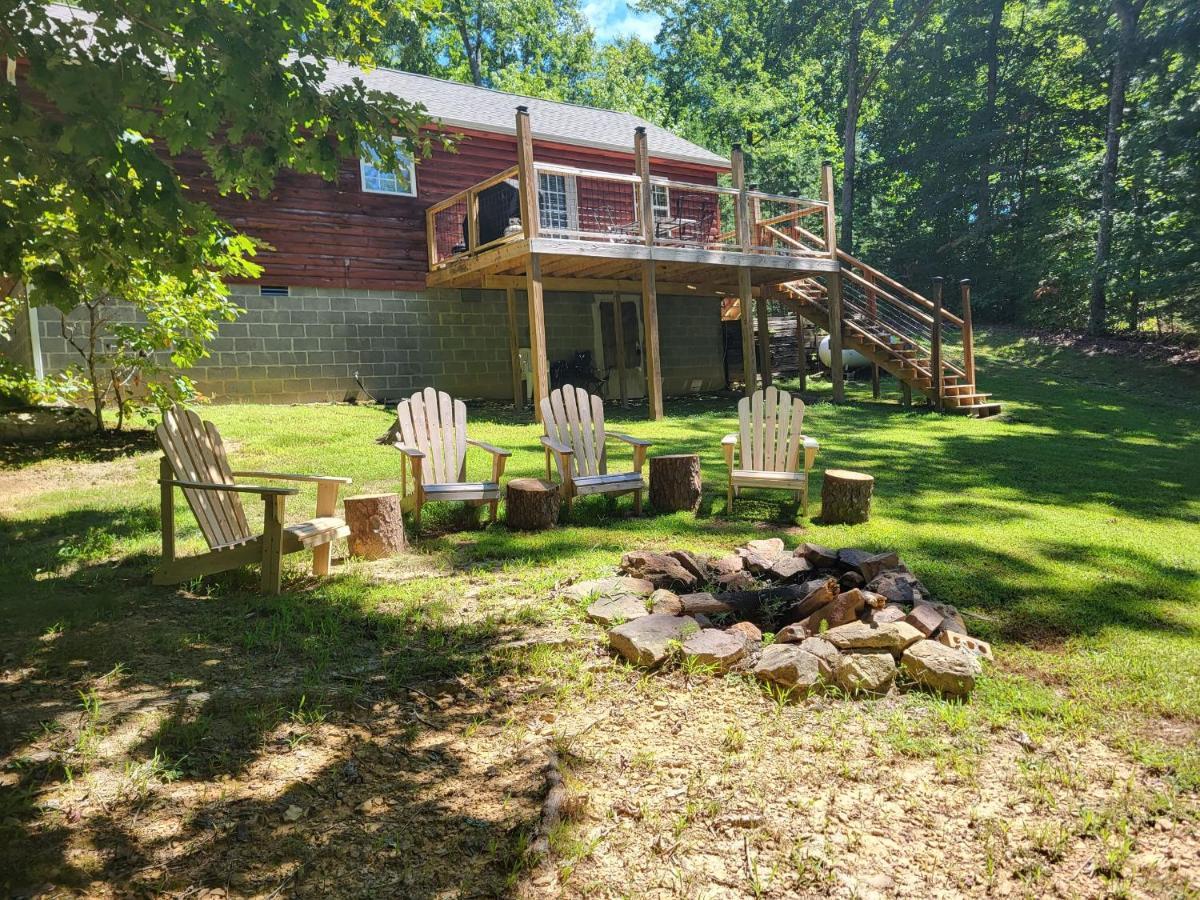 Gas Fireplace, Firepit, And Cedar Adirondack Chair Spencer Exterior photo